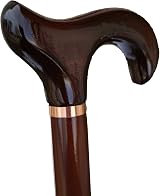 Essential Products Gents Wooden Derby Cane with Collar 94cm Dark Brown view 6