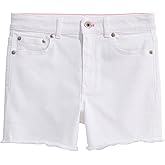 vineyard vines Girls' White Denim Cut-Off Shorts