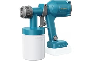 Tilswall Ultra-Light Cordless Paint Sprayer Compatible with Dewalt 20V Battery (Battery Not Included), Portable Spray Paint Gun with 20 oz Container, 3 Spray Modes for House Painting Fence Wall Wood
