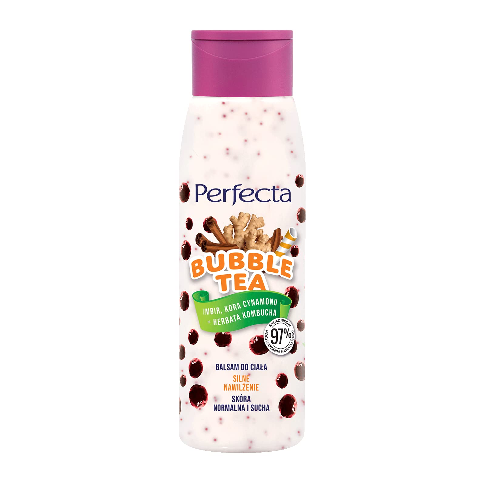 Perfecta Bubble Tea Body Lotion Strong Hydration Ginger, Cinnamon Bark + Kombucha Tea