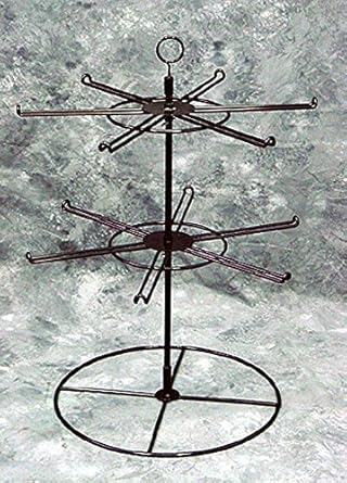 Amazon Com New 2 Tier 12 Loop Peg Counter Spinner Display Rack 5