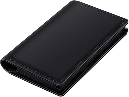 Amazon 名刺入れ 高級感 Pu メンズ パスケース 二つ折り 免許証 両面 カード入れ 名刺ケース 文房具 オフィス用品 名刺入れ