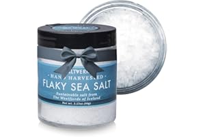 Saltverk Sea Salt - Gourmet, Icelandic, Hand Harvested and Sustainably Made - Flaky 3.17 Oz