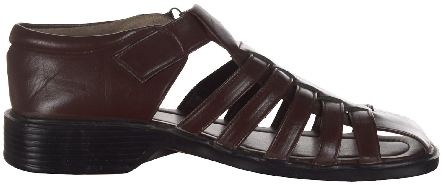 kolapuri centre men's faux fur ethnic sandals