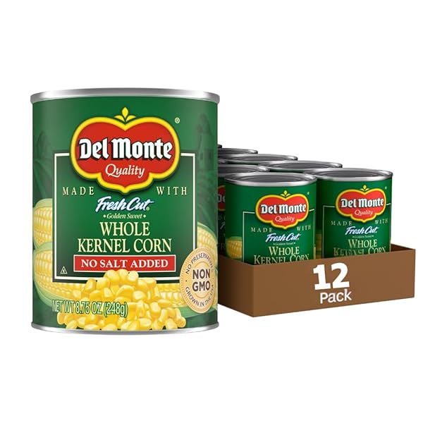 DEL MONTE WHOLE KERNEL GOLD CORN NO SALT...
