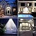 Solar Motion Sensor Lights Outdoor 46 LEDs 1100lm 4500mAh Aluminum Alloy IP65 Waterproof Led Security Outdoor Lights for House Garden, Driveway, Yard, Deck, Fence Post-White