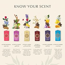 Dukhni Yemeni Attar Oil Set Arabian Perfume Oils, 6