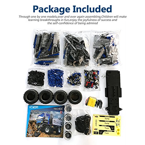 image for DOUBLE E Building Block 638Pcs RC Car Rechargeable Remote Control Dump
