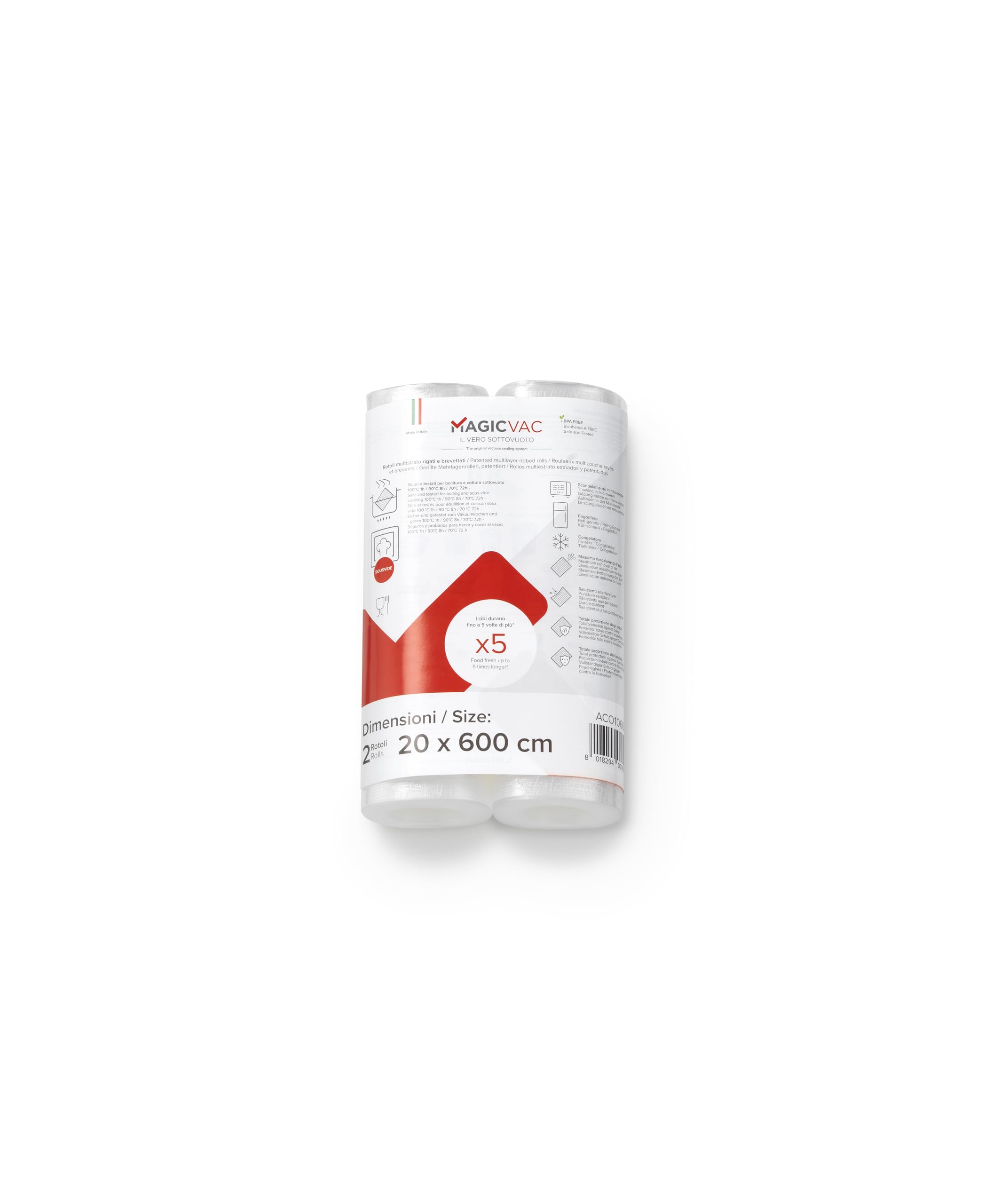 Magic Vac ACO1066 Cling Film Roll 20 x 600 cm