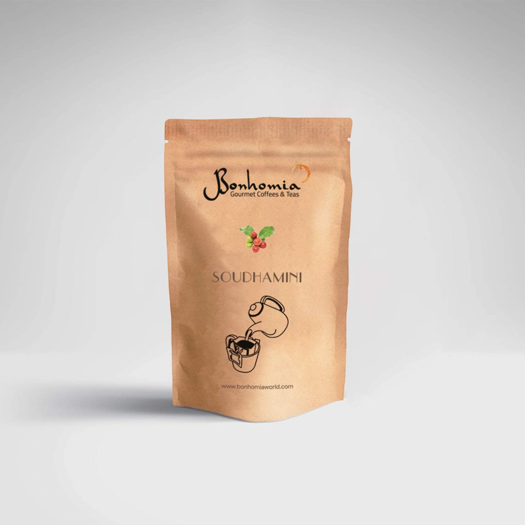 Bonhomia Speciality Coffee Soudhamini, Ground Unflavoured Coffee Drip Bag, Pack of 10