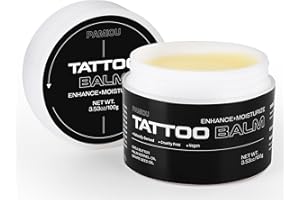Pamiou Tattoo Aftercare Balm - 3.53oz, Tattooed Skin Moisturizer & Color Enhancement, Cream Butter For New & Older Tattoos, N
