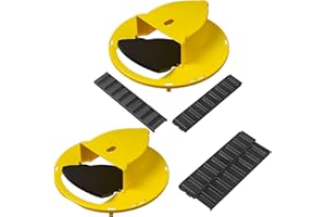MGVDSES Mice Mouse Trap Bucket Flip Lid,Mouse Trap Bucket Indoor Outdoor,Humane Mouse Trap,Mouse Trap Bucket Lid Auto Reset | 5 Gallon Bucket Compatible | Mouse Trap Bucket Lid (2 Pack)