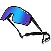 RSQQAV Kids Youth Polarized Sports Sunglasses for 3-12 Girls Boys UV400 for Baseball and Biking Tennis other Outdoor Goggles