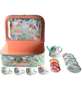 woodland tin tea set
