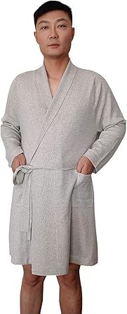 mens long cashmere robe