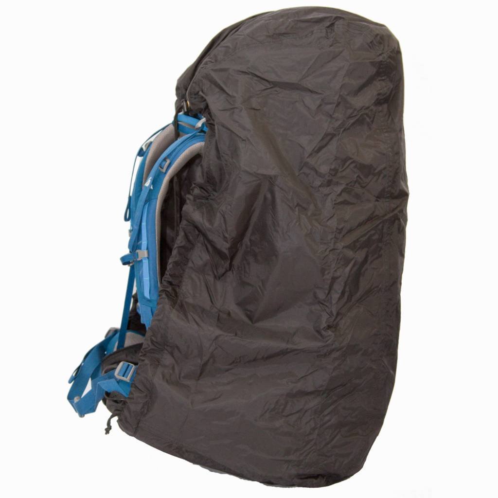 LOWLAND OUTDOOR® Rain and transport cover for backpacks - water resistant < 85 L - 304 g, black