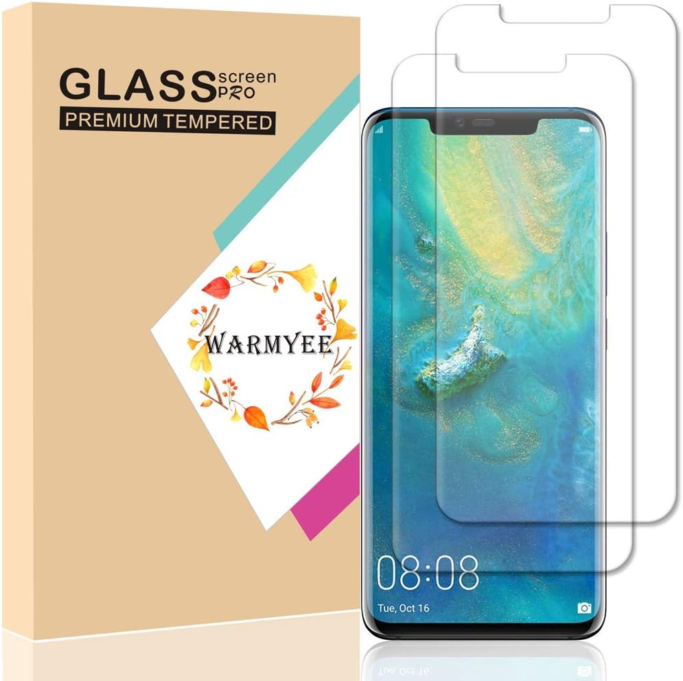 Screen Protector for Huawei Mate 20 Pro,HD Clear Full Screen Protection No Bubble Anti-Fingerprints 9H Tempered Glass Film for Huawei Mate 20 Pro