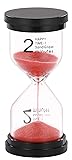 SuLiao Hourglass 2 Minute Sand Timer: Red Sand