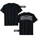 Coach Sports Trainer Vintage Varsity Team Black on The Back T-Shirt