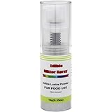 Edible Glitter Spray( Silver ), Non Aerosol Food Coloring Lustre Powder, Food Grade Sparkling Dust Push Pump for Decorating C