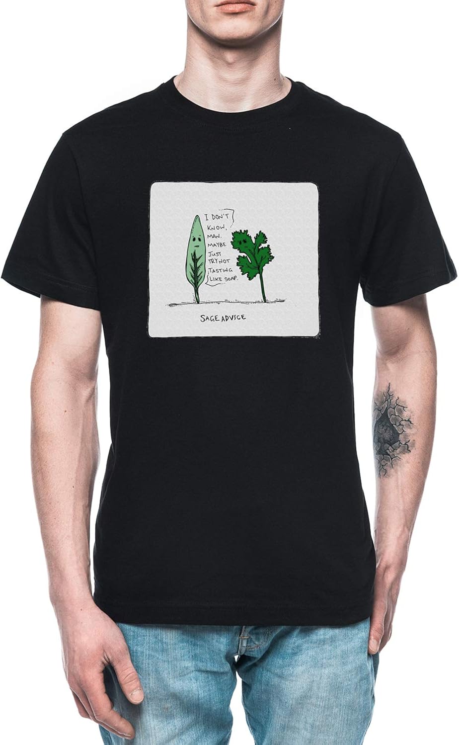 Sage Advice Men's TShirt Tee Black Amazon.co.uk Clothing