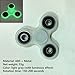 Caloics Luminous Triple Arms Fidget Hand Spinner Widget Finger Toy-High Speed Spins to 3Mins ABS+Metal Hybrid Ceramic Bearing- EDC Stress Reducer for ADD/ADHD/Anxiety/Boredom (Gray)