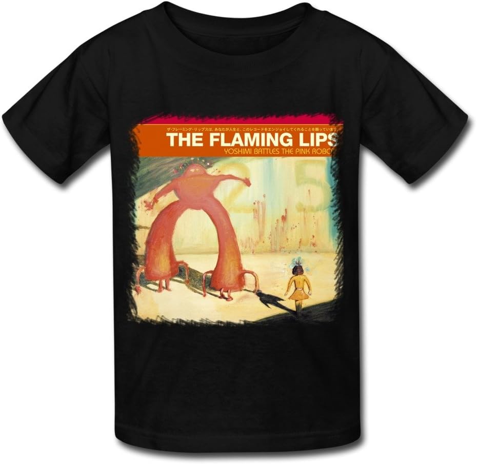 SANYOU Kid's Designer The Flaming Lips yoshimi Battles The Pink Robots T-Shirts