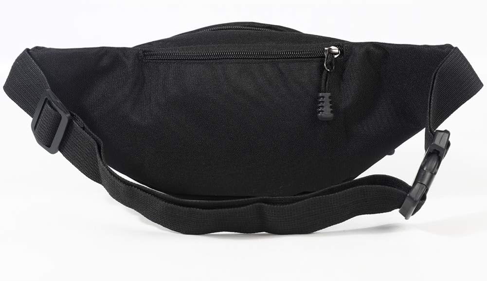 DAITET Fanny Pack for Men, Women, Kids, Outdoors, Workout Waist Bag Adjustable Belt, Waterproof Travel Bag, Running Bag fit for iPhone Samsung (Black) : Sports & Outdoors