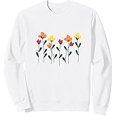 Vintage flowers boho gardening Floral graphic Sweatshirt