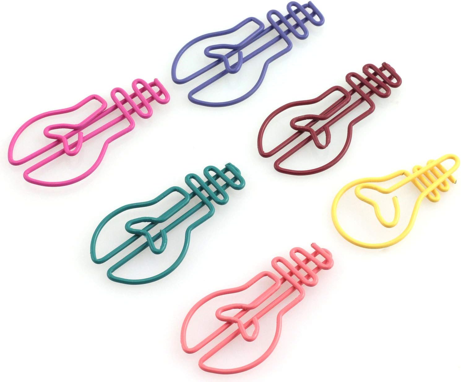 RuiLing 60 Pack Cute Fun Paper Clips Creative Bulb Shape Multi Color Great for