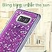 S8 Plus Case,Galaxy S8 Plus Glitter Case,DAMONDY 3D Moving Stars Bling Liquid Glitter Floating Dynamic Flowing Ultra Clear Soft TPU Case for Samsung Galaxy S8+ Plus 2017 -purple