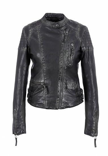 Oakwood Lederjacke Women Aja Juice 61460 Schwarz