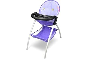 Anivia Baby Doll High Chair, Toy High Chair for Baby Doll (DH010-PURPLE)