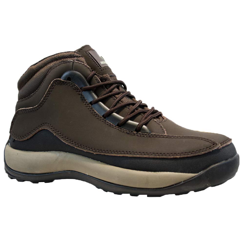 MENS LEATHER LIGHTWEIGHT STEEL TOE CAP SAFETY ANKLE WORK BOOTS SHOES TRAINERS UK