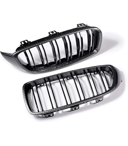 2Pcs For BMW 2 Series F22 F23 M235I M240I F87 M2 2014 2015 2016 2017 2018 2019 2020 Carbon Front Bumper Grille Dual Line Grill Grilles - View #10
