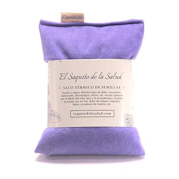 Saquito Térmico de Semillas Violeta Aterciopelado (Sin Aroma, S ...