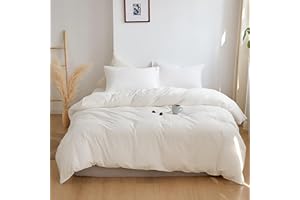 COTTONIGHT White Comforter Sets Queen Pure White Bedding Comforter Queen Size Quilts Blanket Ultra Soft Breathabe Solid Bedding Set for Women Men Adults Teens