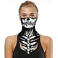 YAYOUREL Neck Gaiter Face Mask Covering Bandanas for Men Women Summer UV Face Scarf Mask Cover Facemask Balaclava Headbands