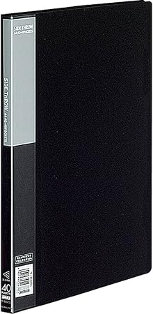 Amazon Co Jp コクヨ ファイル クリアファイル ベーシック 固定式 サイドスロー 40ポケット 黒 ラ B2d 文房具 オフィス用品