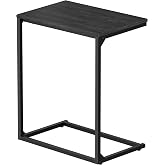 VASAGLE C Shape End Table, Small Coffee Table For Couch Or Sofa, Industrial Side Table In Living Room, Bedroom, 13.8 x 21.7 x