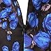 Costyleen Women's 1950s Vintage Floral Boat Neck Sleeveless Party Cocktail Casual Swing Dress with Belt