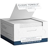 Clean Skin Club Clean Towels®, 100% USDA Biobased Face Towel, Disposable Face Towelette, Eczema Association Accepted, Makeup Remover Dry Wipes, Ultra Soft, 1 Pack, 25 Ct