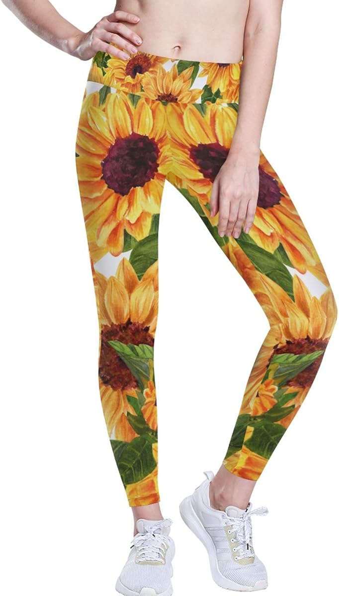 sunflower workout leggings