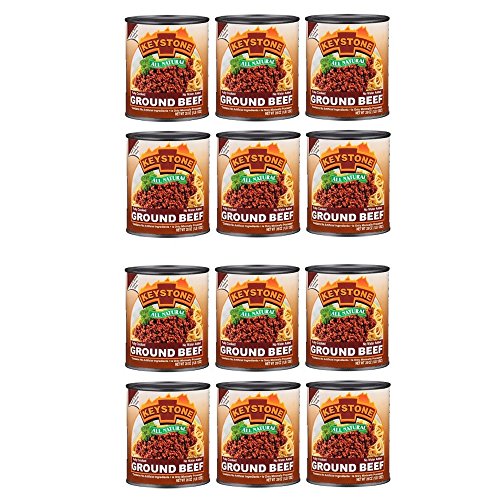 Keystone Meats All Natural Ground Beef, 28 Ounce (Pack of 12