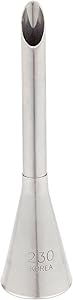 Ateco 230 2 7/8" Bismark Metal Piping Tip - Great for filling donuts, cupcakes, elclairs, and other pastries