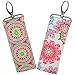 AZZUTORK Lip Balm Essential Oils Holder Carrier Clip-Set of 6 Key Chains (Paisley Mix)