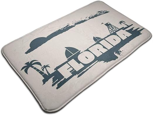 N\A Alfombra de baño Alfombra de baño de Espuma viscoelástica, Palms