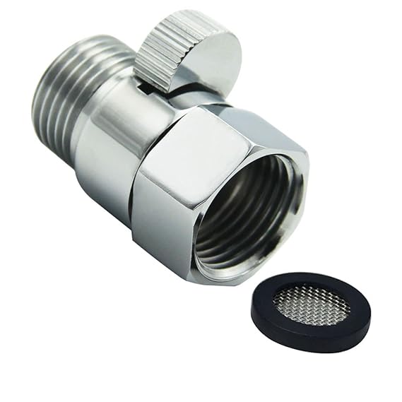 lumenty Dusche Head Absperrventil aus massiver Messing mit Kurz Schalter und Messing Griff für Dusche Head Handbrause Univers