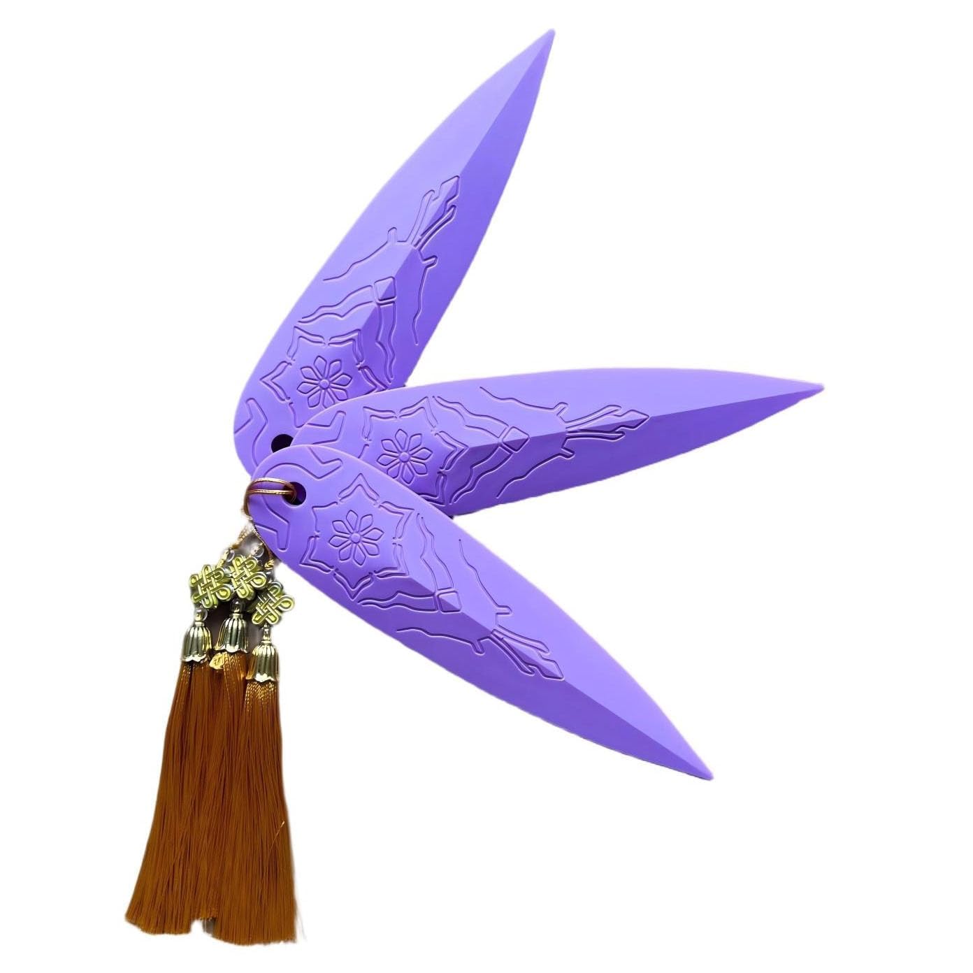 Nhemeylp 3 PCS Zoey's Prop Replica, Detailed Prop Sword with Plastic, Fantasy Accessory, Halloween Prop for Cosplay, Costume Party, Larp Gift for Teens and Adults, (Purple)