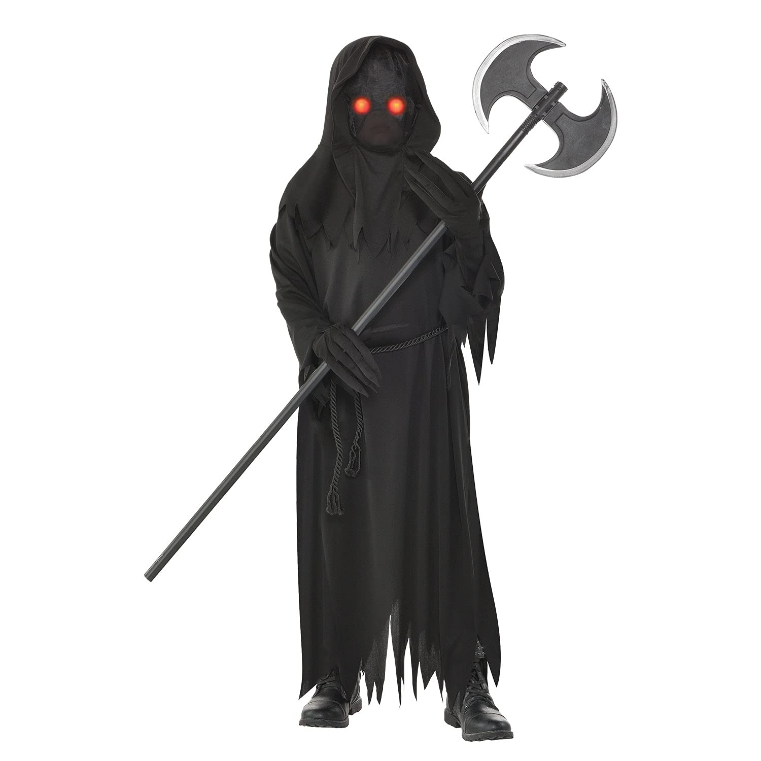 amscan (PKT) (9904730) Child Glaring Reaper Costume (4-6yr), Black